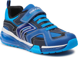 Niebieskie buty sportowe dziecięce Geox na rzepy