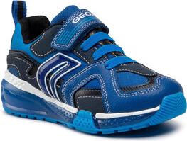 Niebieskie buty sportowe dziecięce Geox na rzepy