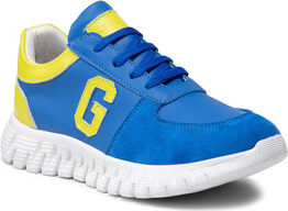 Niebieskie buty sportowe dziecięce Guess sznurowane