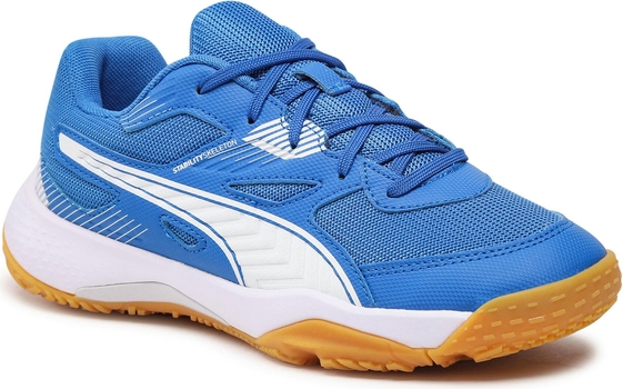 Niebieskie buty sportowe dziecięce Puma sznurowane