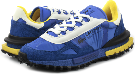 Niebieskie buty sportowe Lacoste w sportowym stylu