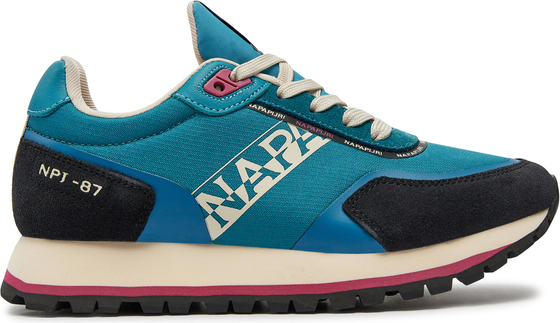 Niebieskie buty sportowe Napapijri sznurowane w sportowym stylu