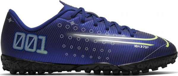 Niebieskie buty sportowe Nike sznurowane mercurial