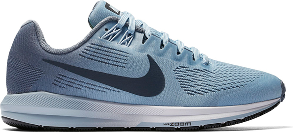 Niebieskie buty sportowe Nike w sportowym stylu na platformie