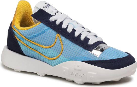Niebieskie buty sportowe Nike z płaską podeszwą sznurowane