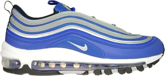 Niebieskie buty sportowe Nike ze skóry sznurowane