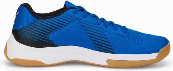Niebieskie buty sportowe Puma w sportowym stylu sznurowane