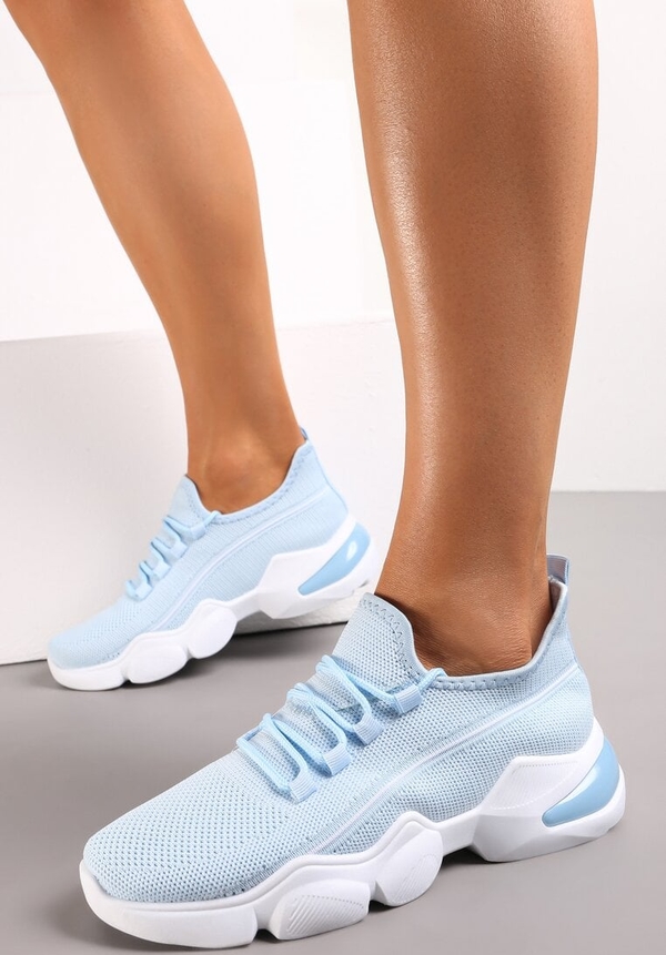 Niebieskie buty sportowe Renee sznurowane