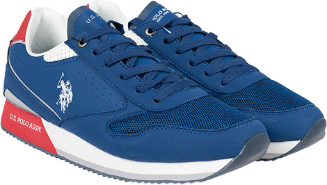 Niebieskie buty sportowe ubierzsie.com w sportowym stylu