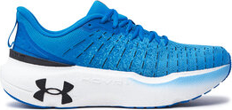Niebieskie buty sportowe Under Armour w sportowym stylu sznurowane