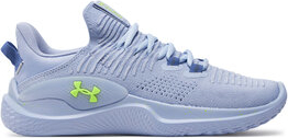 Niebieskie buty sportowe Under Armour w sportowym stylu z płaską podeszwą sznurowane