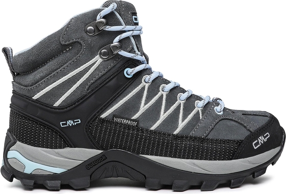 Niebieskie buty trekkingowe CMP w sportowym stylu sznurowane