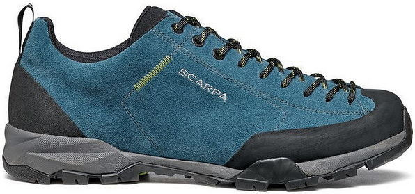Niebieskie buty trekkingowe Scarpa z zamszu sznurowane