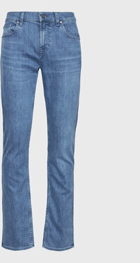 Niebieskie jeansy 7 for all mankind w street stylu