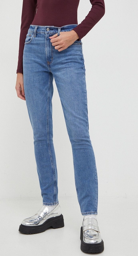 Niebieskie jeansy Abercrombie & Fitch