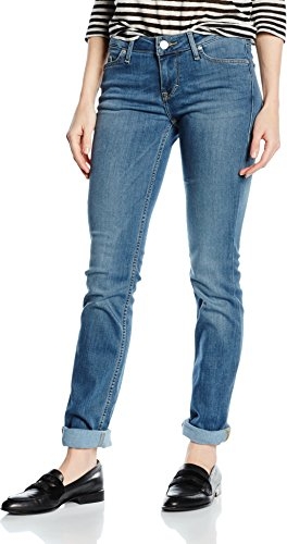 Niebieskie jeansy amazon.de z jeansu w street stylu