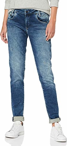 Niebieskie jeansy amazon.de z jeansu w stylu casual