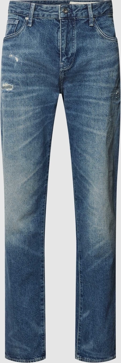Niebieskie jeansy Armani Exchange w street stylu