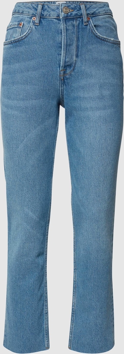 Niebieskie jeansy Bdg Urban Outfitters w street stylu z bawełny