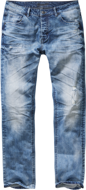 Niebieskie jeansy Brandit z jeansu