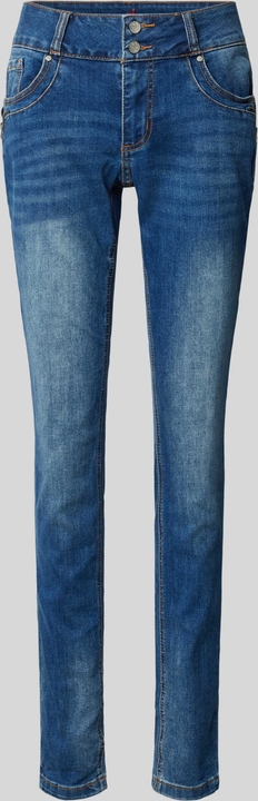 Niebieskie jeansy Buena Vista z bawełny w stylu casual