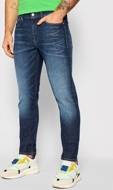 Niebieskie jeansy Calvin Klein z jeansu w stylu casual