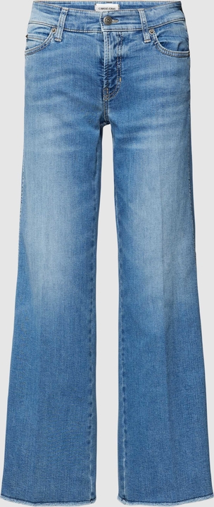 Niebieskie jeansy Cambio w stylu boho z bawełny