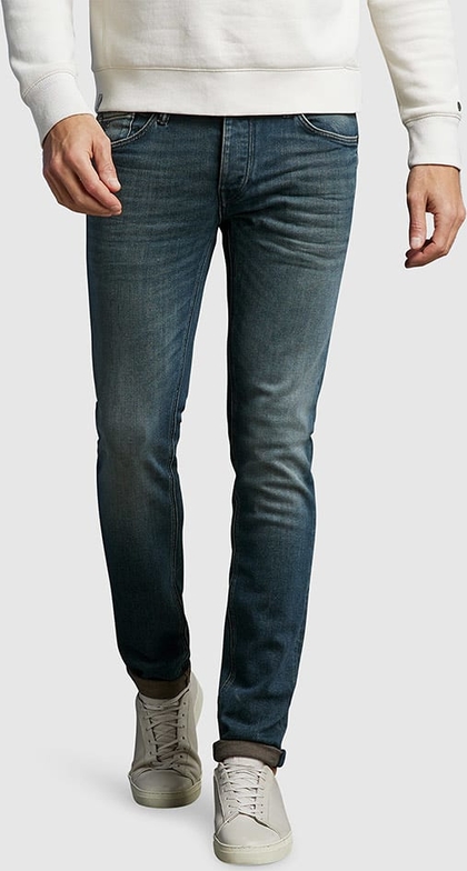 Niebieskie jeansy Cast Iron z bawełny