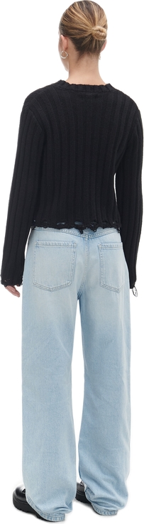 Niebieskie jeansy Cropp w street stylu z bawełny