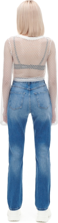 Niebieskie jeansy Cropp w stylu casual z bawełny