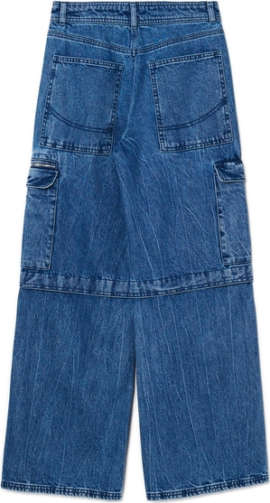 Niebieskie jeansy Cropp z bawełny