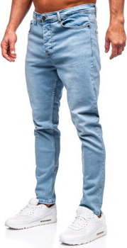 Niebieskie jeansy Denley w stylu casual z jeansu
