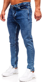 Niebieskie jeansy Denley z bawełny