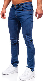 Niebieskie jeansy Denley z jeansu