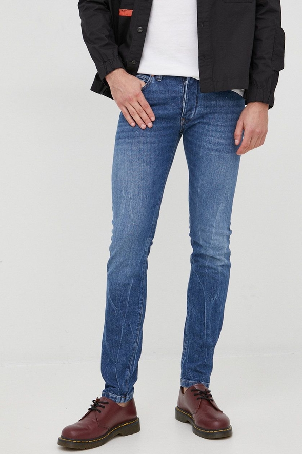 Niebieskie jeansy Drykorn w street stylu z bawełny