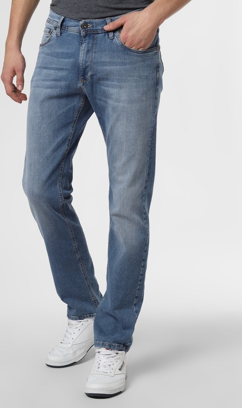 Niebieskie jeansy Finshley & Harding w street stylu
