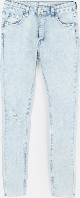 Niebieskie jeansy Gate w stylu casual z bawełny