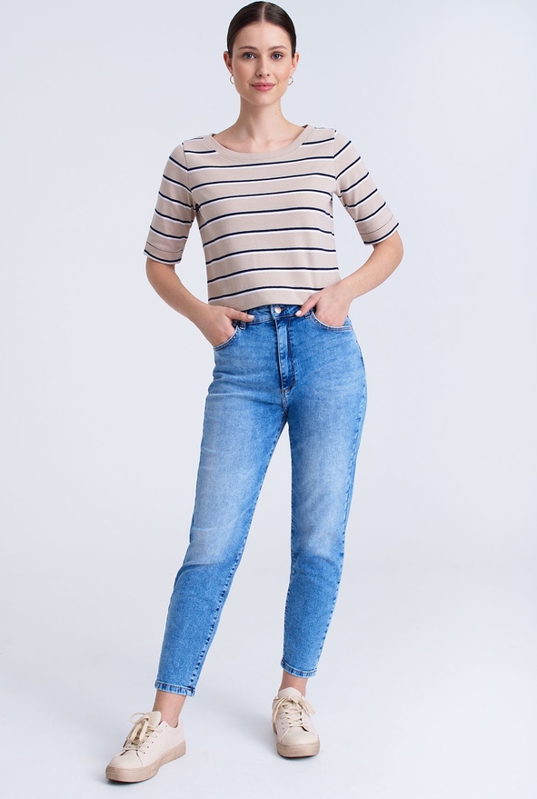 Niebieskie jeansy Greenpoint z jeansu w stylu casual