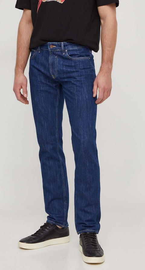 Niebieskie jeansy Guess w street stylu z bawełny