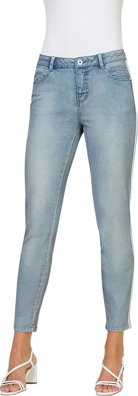 Niebieskie jeansy Heine w stylu klasycznym z bawełny