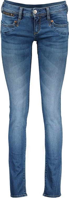 Niebieskie jeansy Herrlicher z bawełny w stylu casual