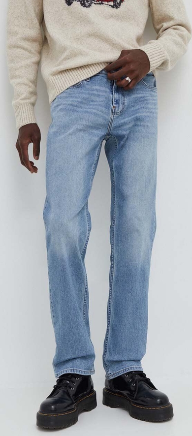 Niebieskie jeansy Hollister Co. w street stylu