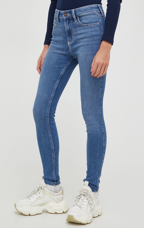 Niebieskie jeansy Hollister Co. w stylu casual
