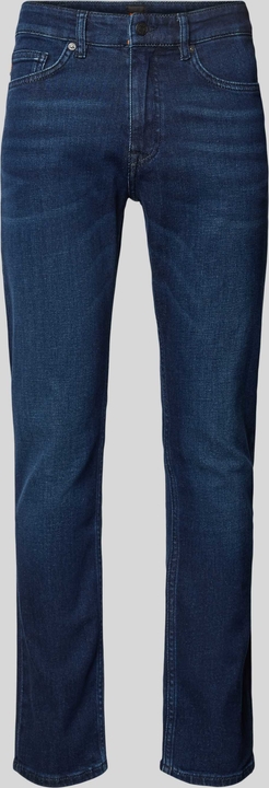 Niebieskie jeansy Hugo Boss w street stylu z bawełny