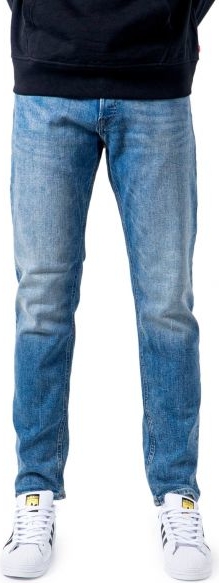 Niebieskie jeansy Jack Jones z bawełny w street stylu