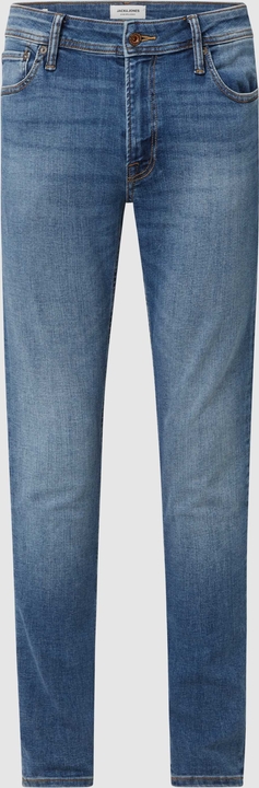 Niebieskie jeansy Jack & Jones z bawełny w street stylu