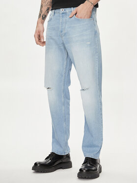 Niebieskie jeansy Karl Lagerfeld w street stylu