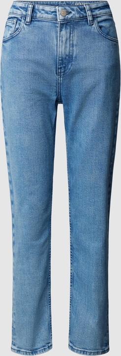 Niebieskie jeansy Knowledge Cotton Apparel z bawełny w stylu casual