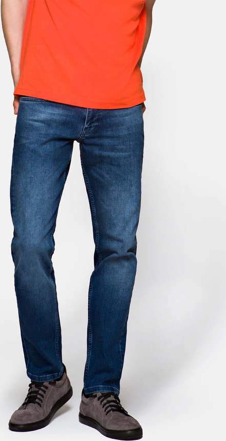 Niebieskie jeansy LANCERTO w stylu casual