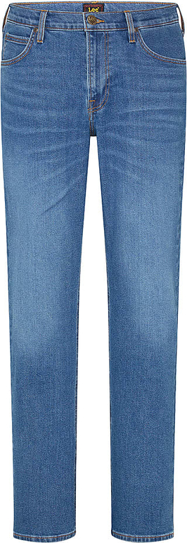 Niebieskie jeansy Lee w stylu casual z bawełny